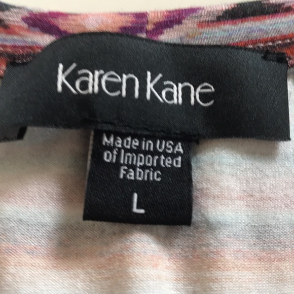 NWT-Karen Kane Red Rock Tie Front Shirt-L - Picture 3 of 4